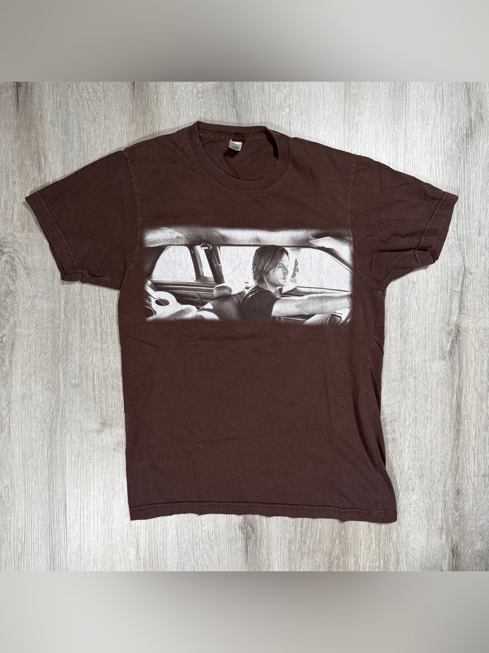 Men's American Apparel Keith Urban Brown Graphic Tee